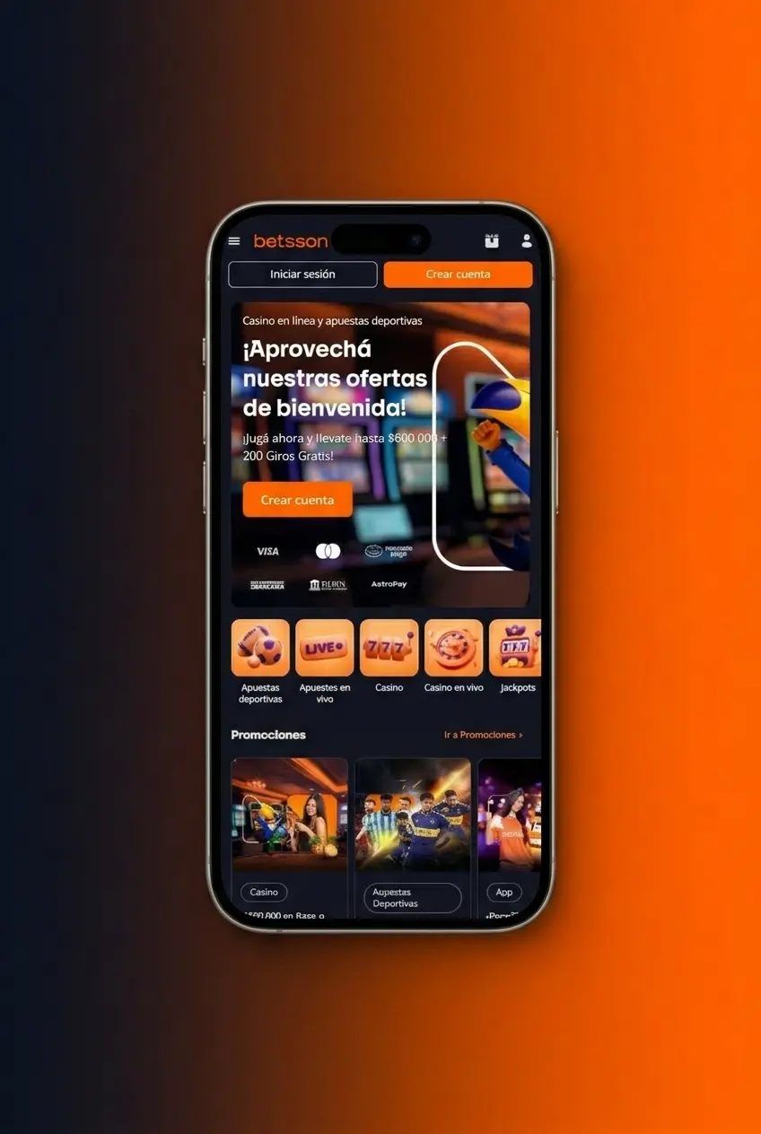 App de Betsson para apuestas de básquetbol en móvil con opciones en vivo para NBA y EuroLeague en Argentina